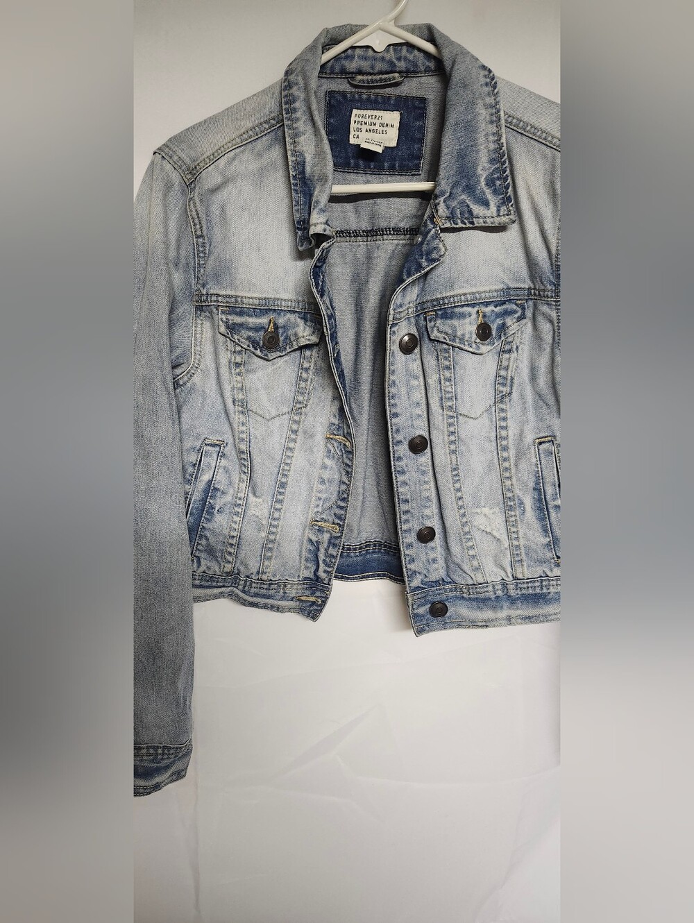 Forever 21 Light Wash Blue Denim Jacket